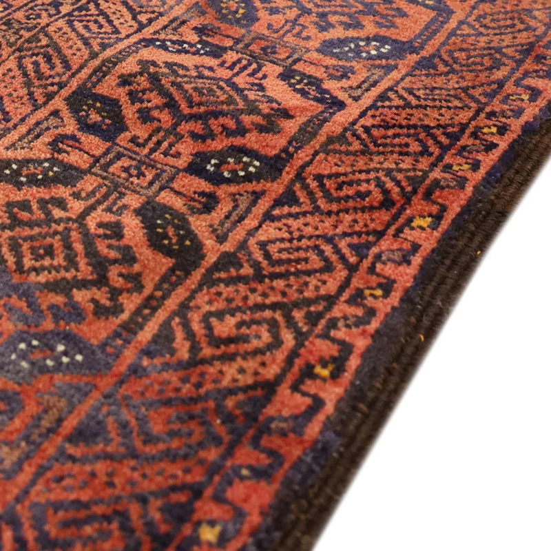 Belutsch Teppich 112x215cm - Orientteppich - dunkelrot