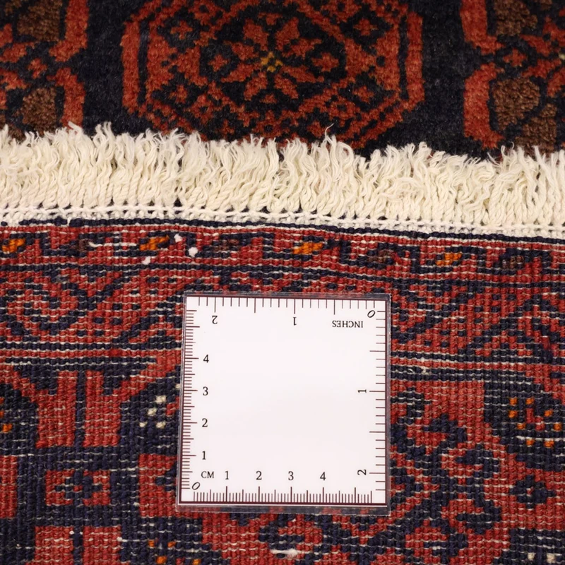 Belutsch Teppich 112x215cm - Orientteppich - dunkelrot
