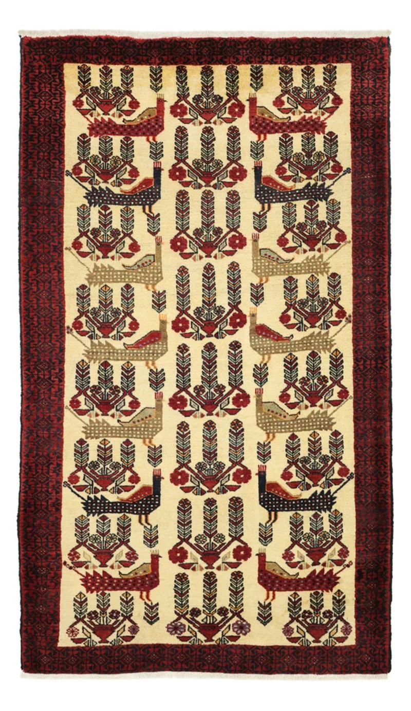 Belutsch Teppich 109x196cm - Orientteppich - beige