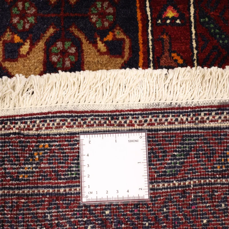 Belutsch Teppich 115x210cm - Orientteppich - dunkelrot