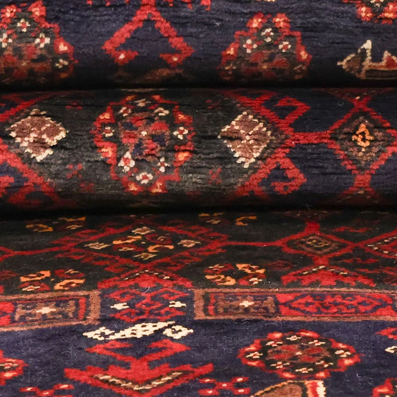 Belutsch Teppich 101x194cm - Orientteppich - dunkelrot