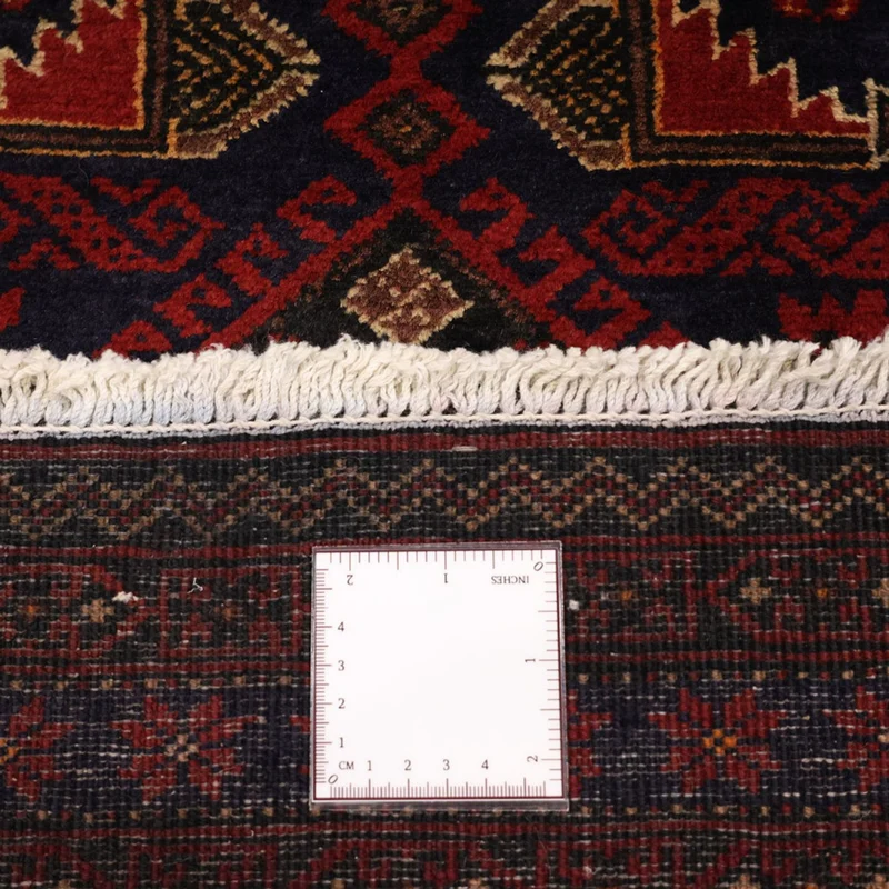 Belutsch Teppich 101x194cm - Orientteppich - dunkelrot