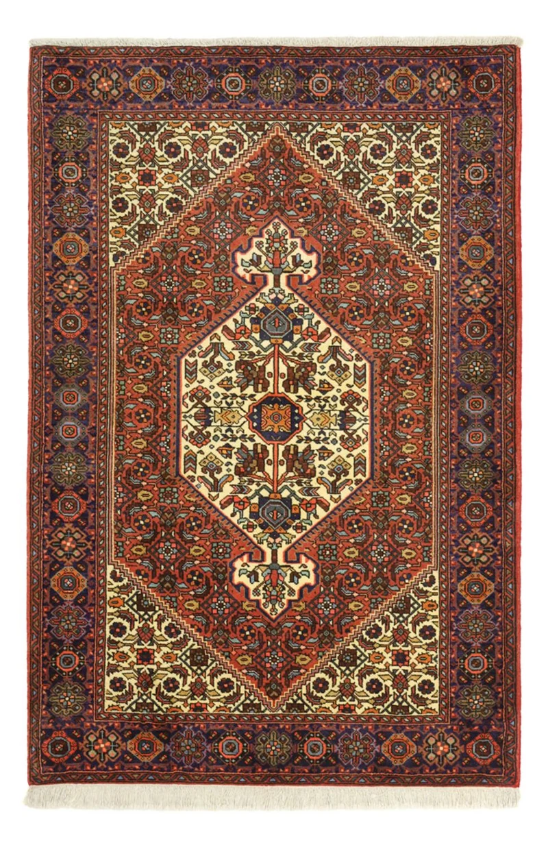 Gholtogh Teppich 101x152cm - Perserteppich - dunkelrot