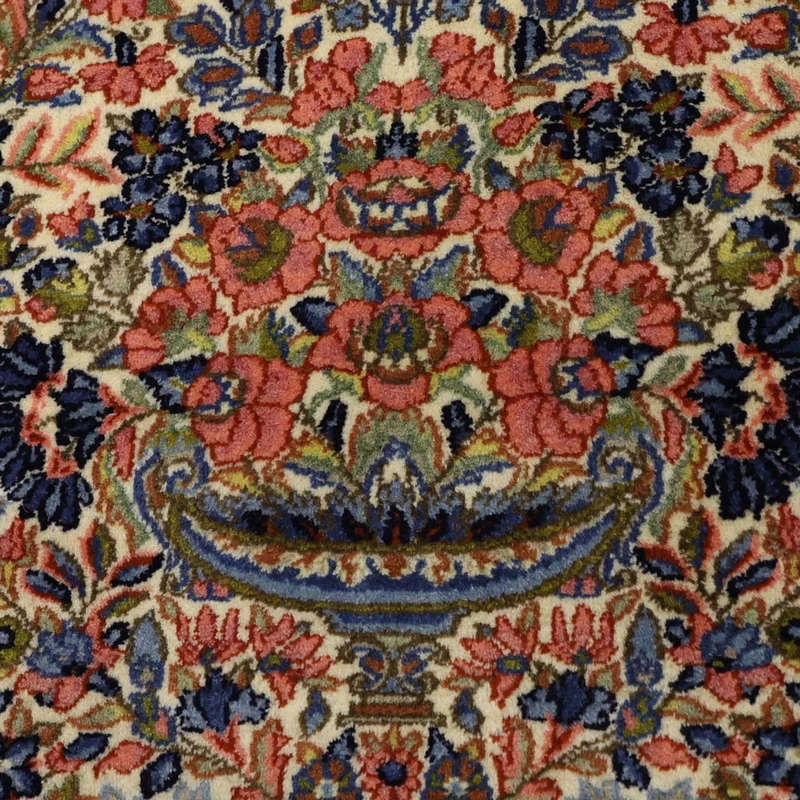 Kerman Teppich 101x148cm - Perserteppich - mehrfarbig
