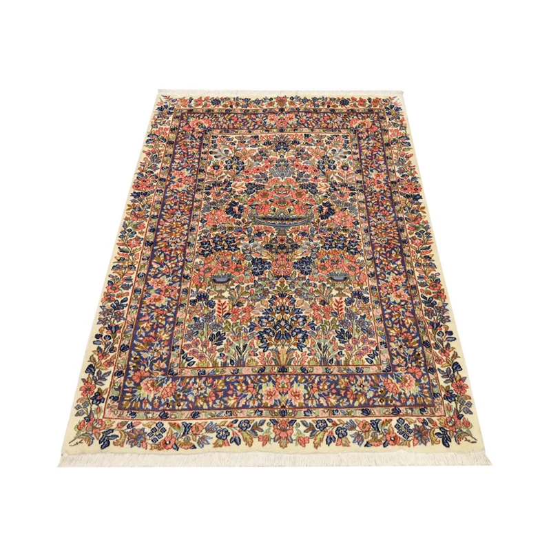 Kerman Teppich 101x148cm - Perserteppich - mehrfarbig