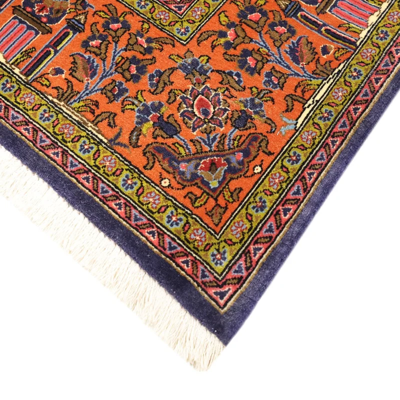 Sarough Teppich 110x161cm - Perserteppich - dunkelblau