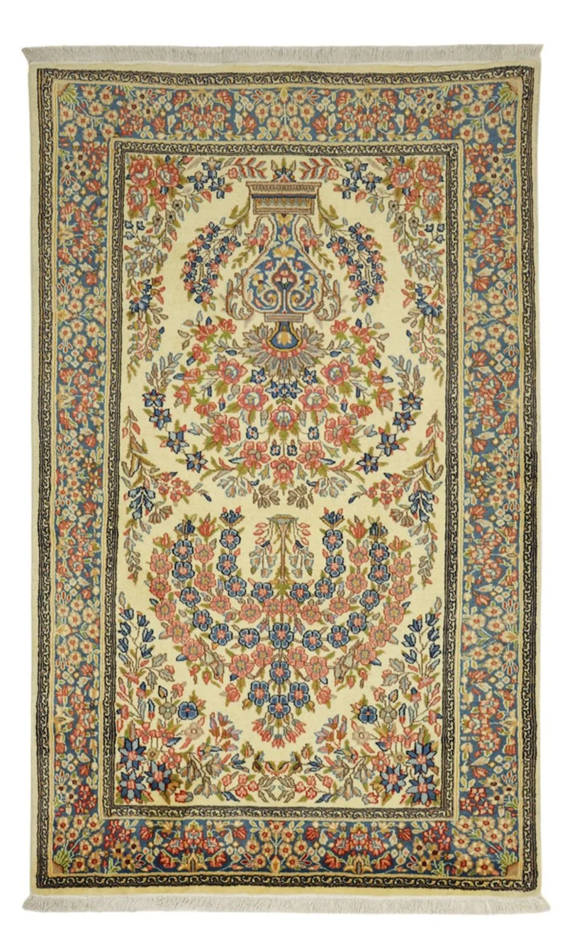Kerman Teppich 94x156cm - Perserteppich - sand