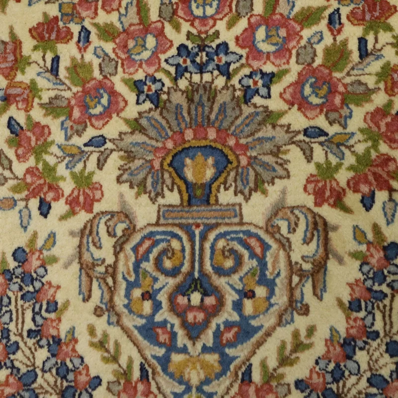 Kerman Teppich 94x156cm - Perserteppich - sand
