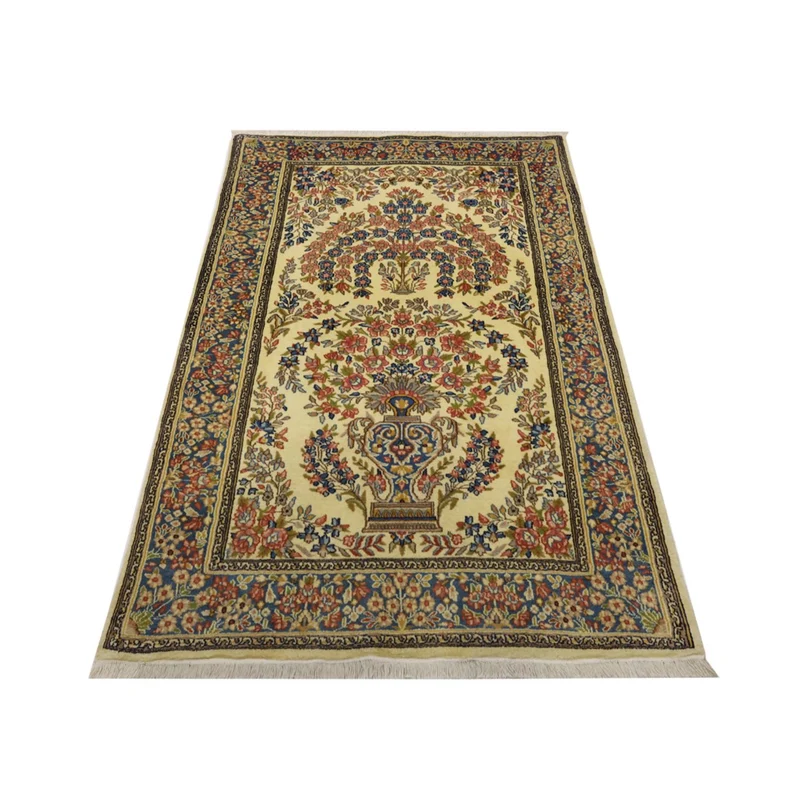 Kerman Teppich 94x156cm - Perserteppich - sand
