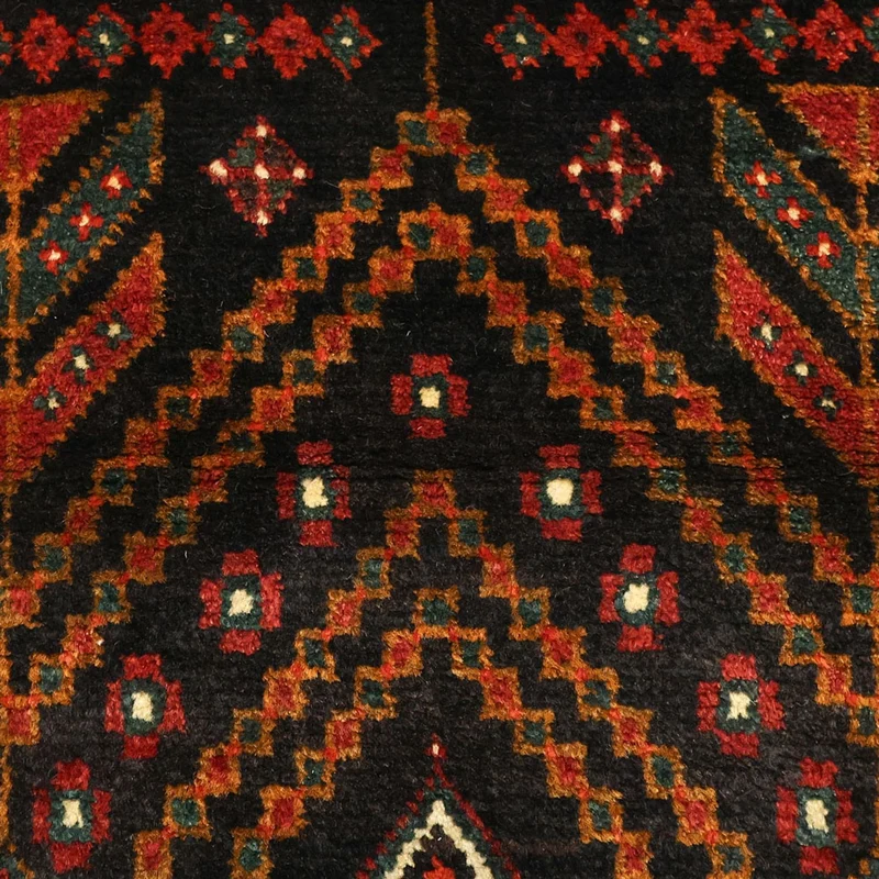 Belutsch Teppich 107x297cm - Orientteppich - dunkelrot