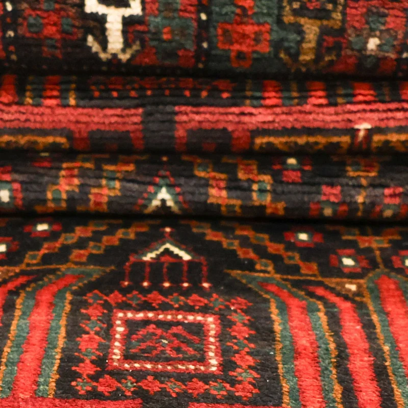 Belutsch Teppich 107x297cm - Orientteppich - dunkelrot