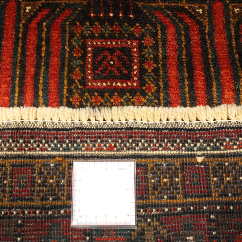 Belutsch Teppich 107x297cm - Orientteppich - dunkelrot