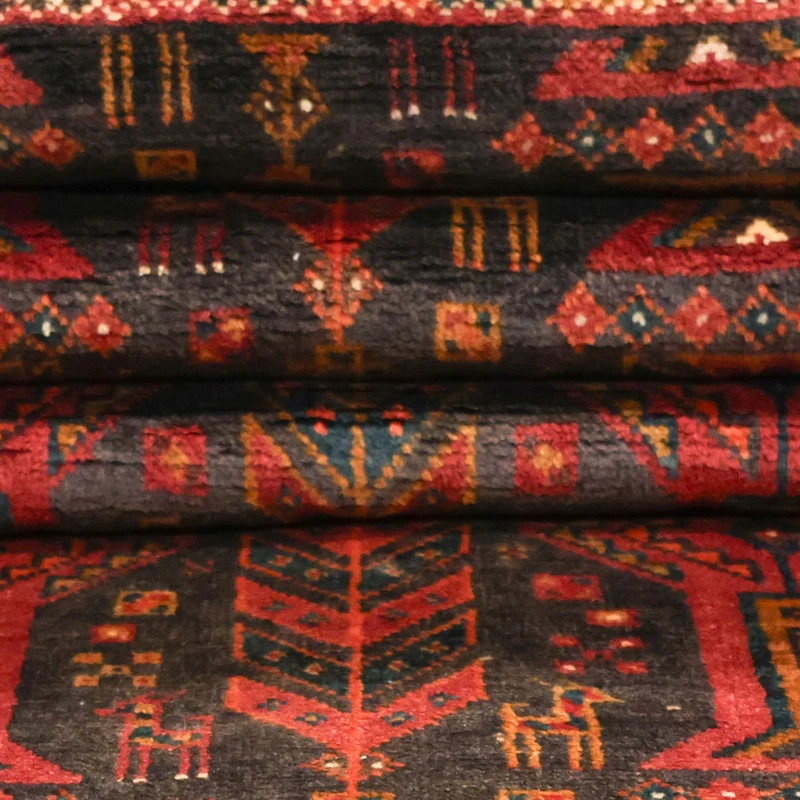 Belutsch Teppich 103x292cm - Orientteppich - dunkelrot