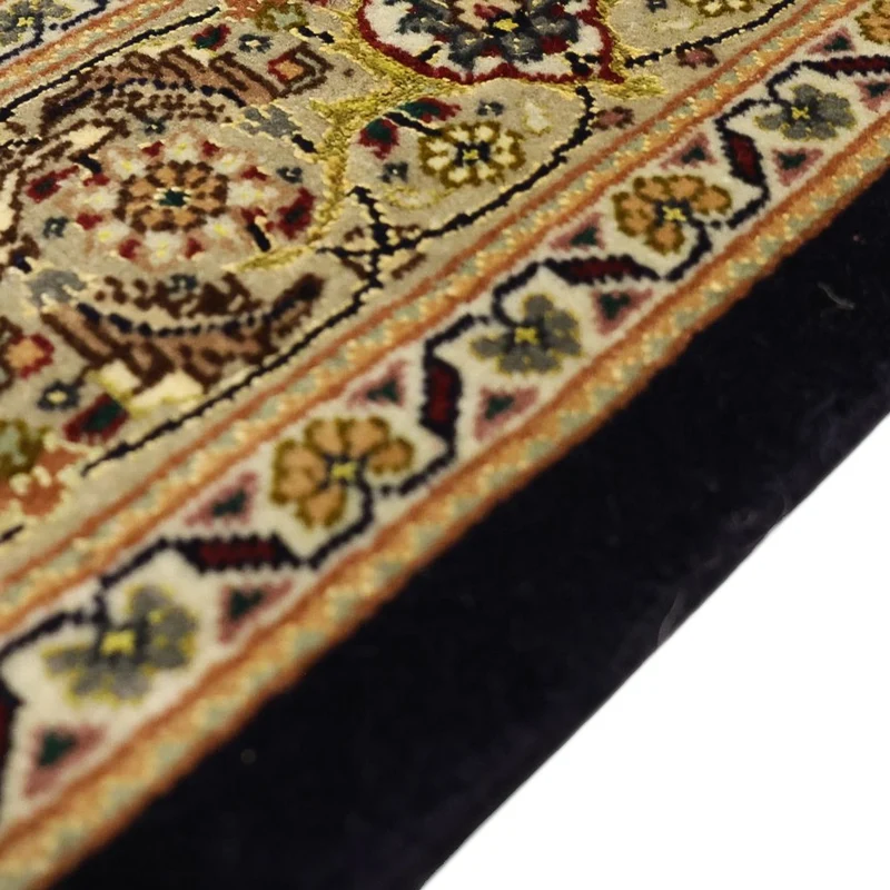 Täbriz - 50 Raj Teppich 98x160cm - Perserteppich - dunkelbeige