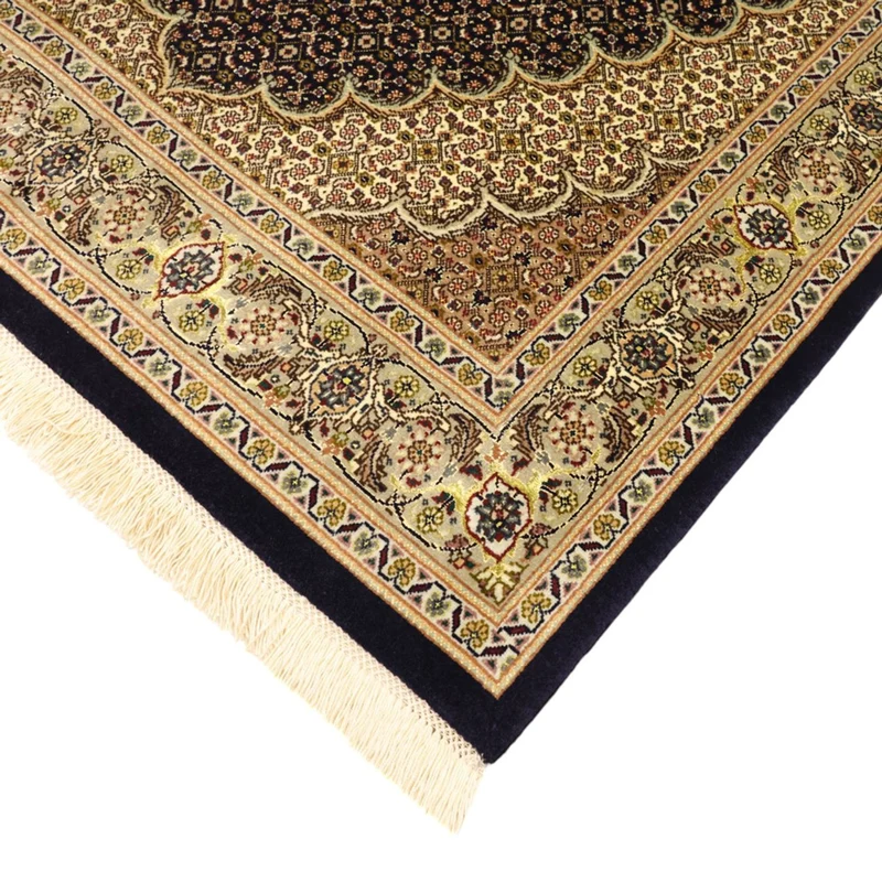 Täbriz - 50 Raj Teppich 98x160cm - Perserteppich - dunkelbeige