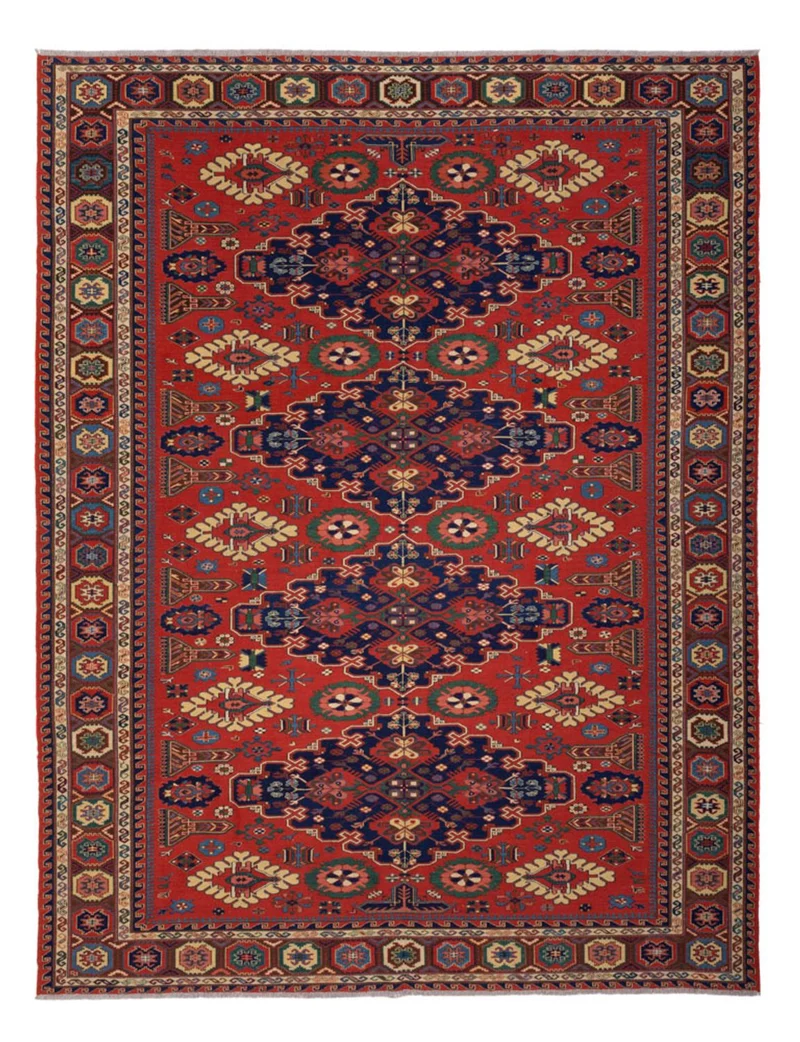 Kelim Afghan Teppich 241x318cm - rot