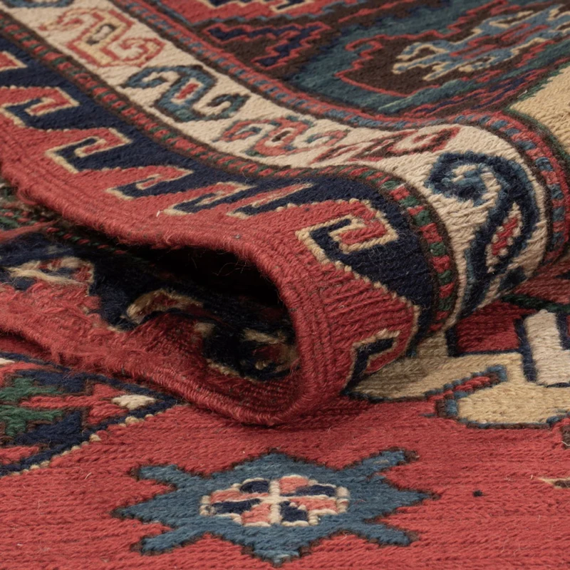 Kelim Afghan Teppich 241x318cm - rot