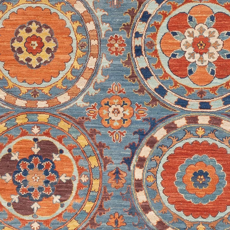 Kelim Afghan Teppich 244x310cm - mehrfarbig