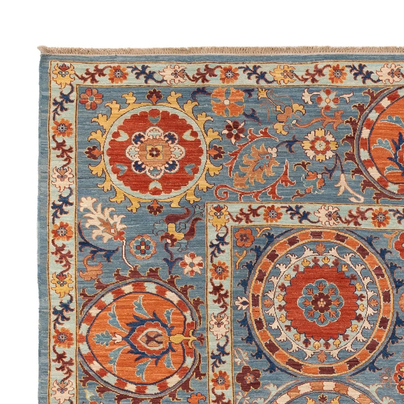 Kelim Afghan Teppich 244x310cm - mehrfarbig