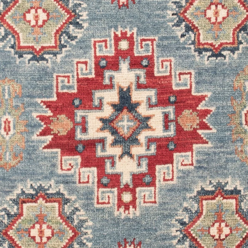 Kazak Teppich 82x128cm - Orientteppich - hellblau