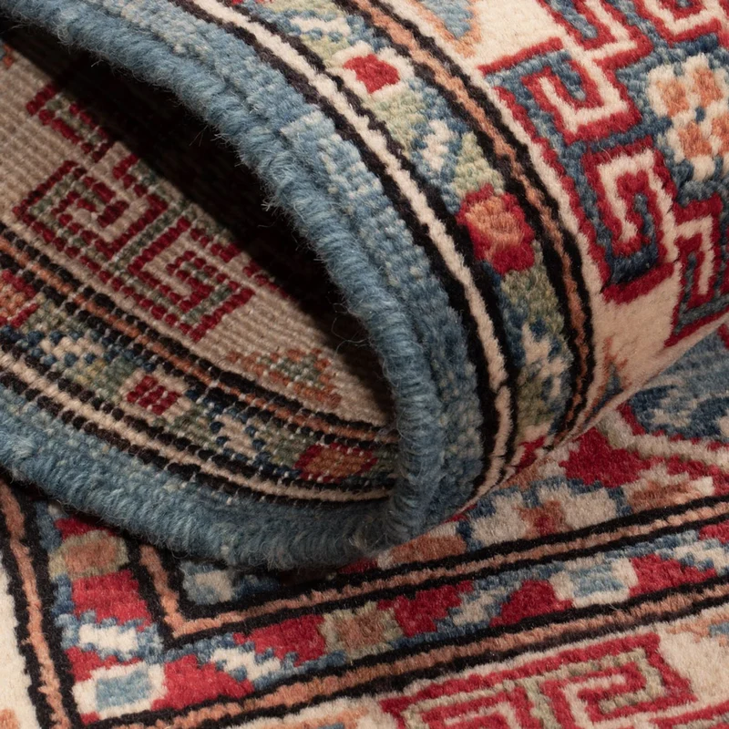 Kazak Teppich 82x128cm - Orientteppich - hellblau