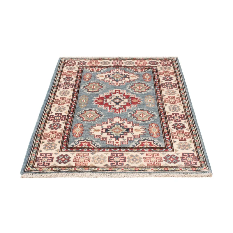 Kazak Teppich 82x128cm - Orientteppich - hellblau