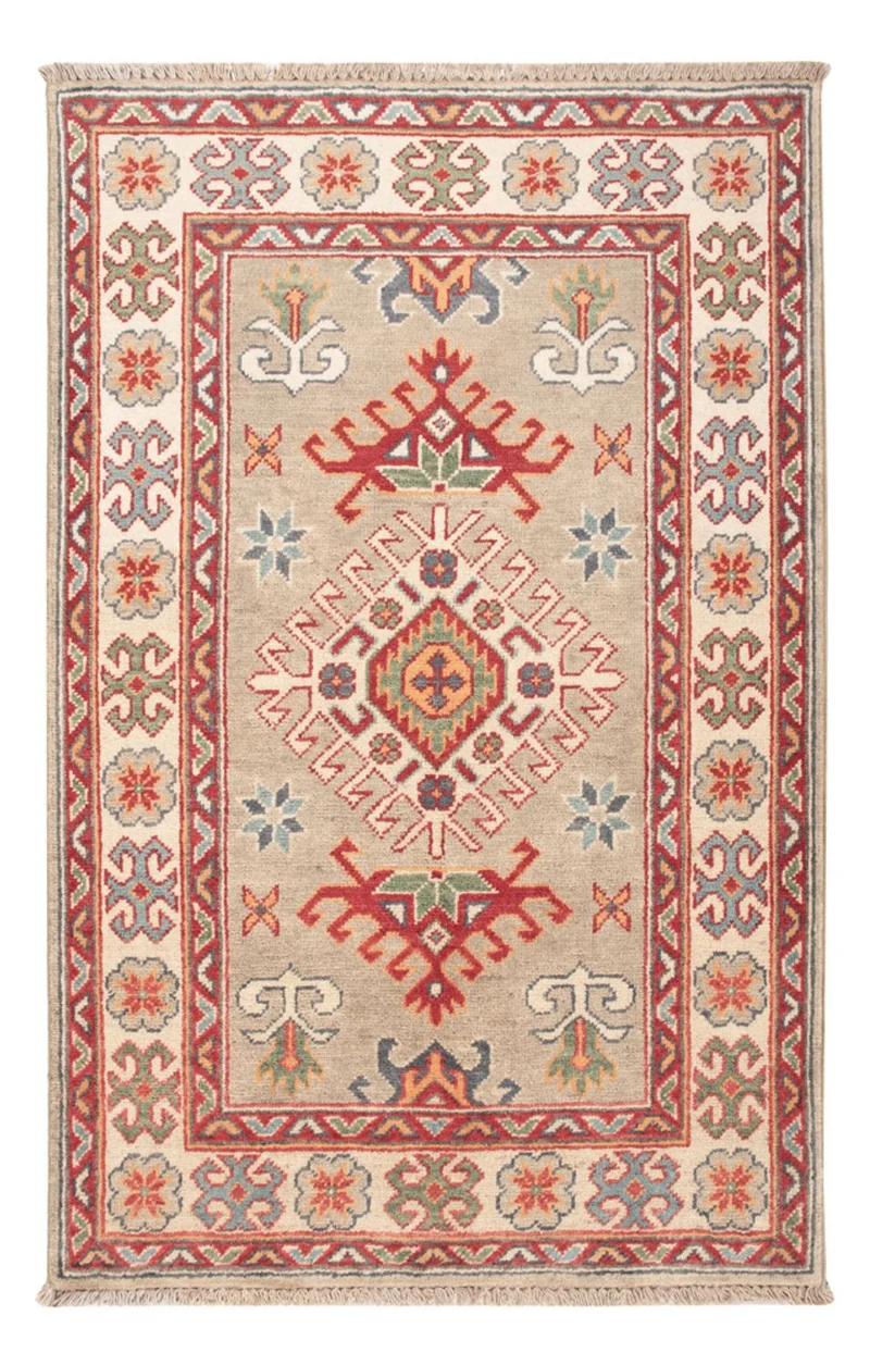 Kazak Teppich 81x126cm - Orientteppich - hellgrün
