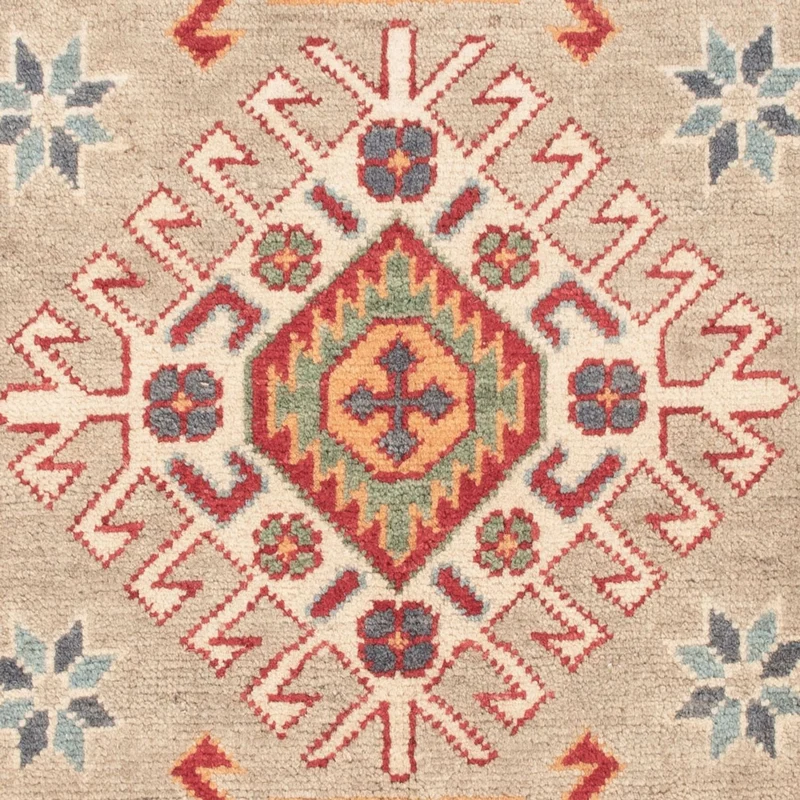 Kazak Teppich 81x126cm - Orientteppich - hellgrün