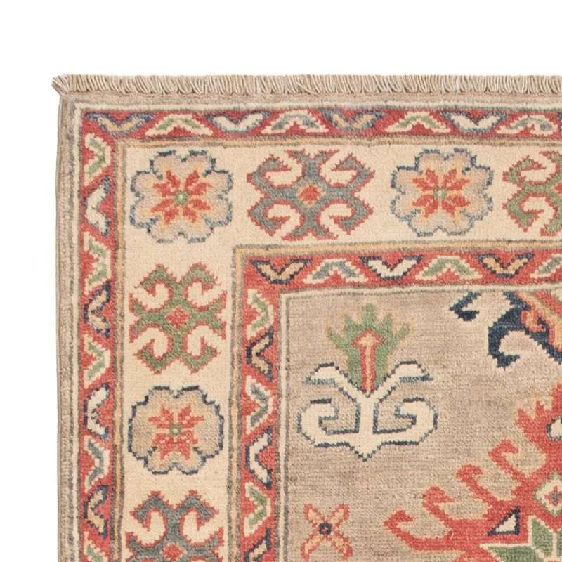 Kazak Teppich 82x125cm - Orientteppich - hellgrün