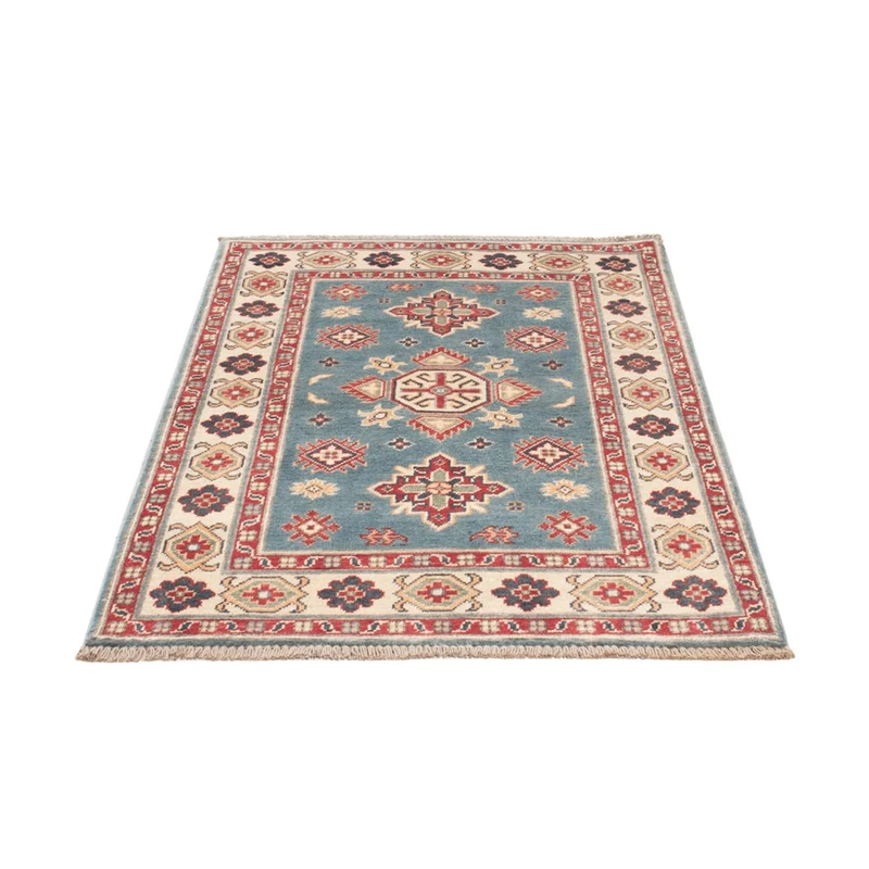 Kazak Teppich 84x121cm - Orientteppich - hellblau
