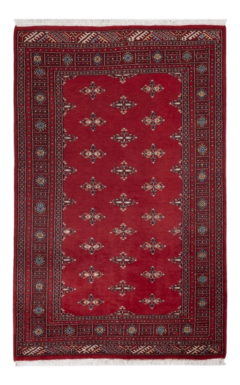 Pakistan Teppich 125x197cm - Orientteppich - rot