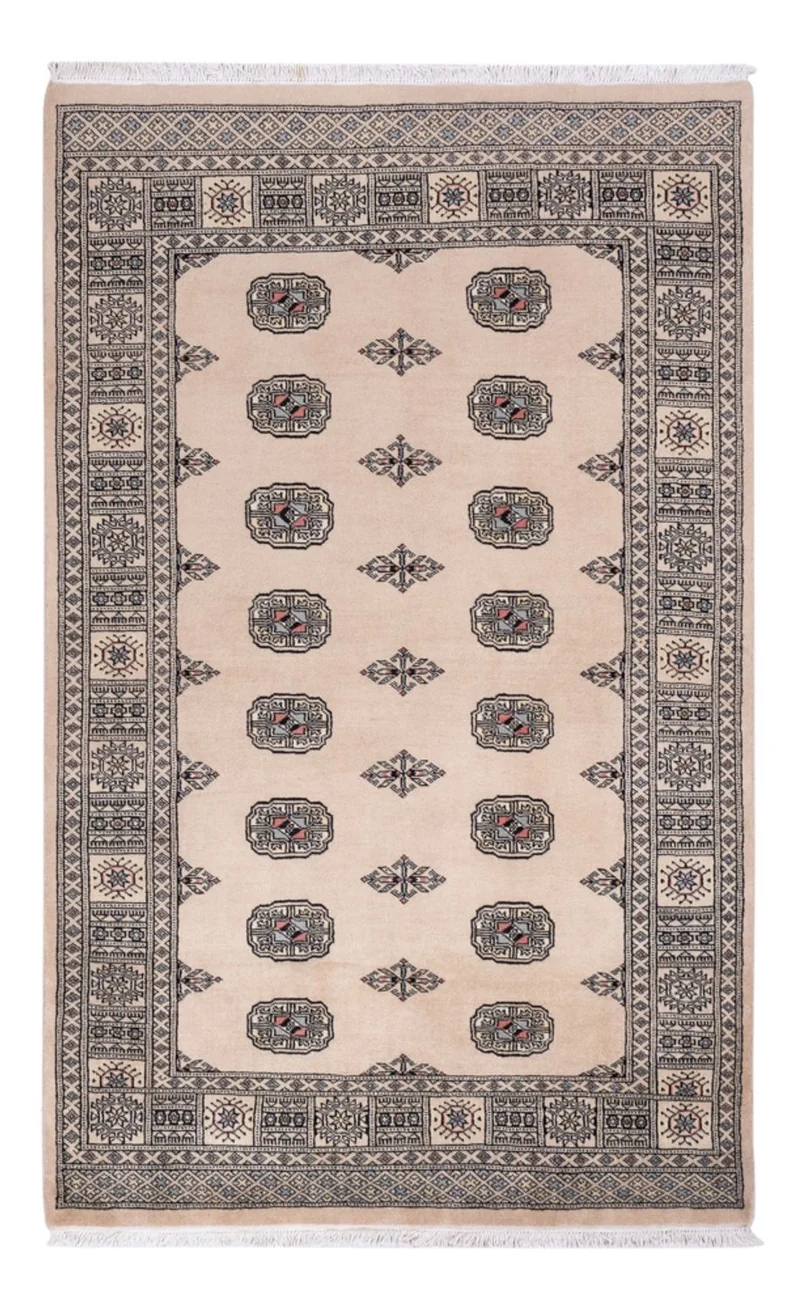 Pakistan Teppich 125x199cm - Orientteppich - beige
