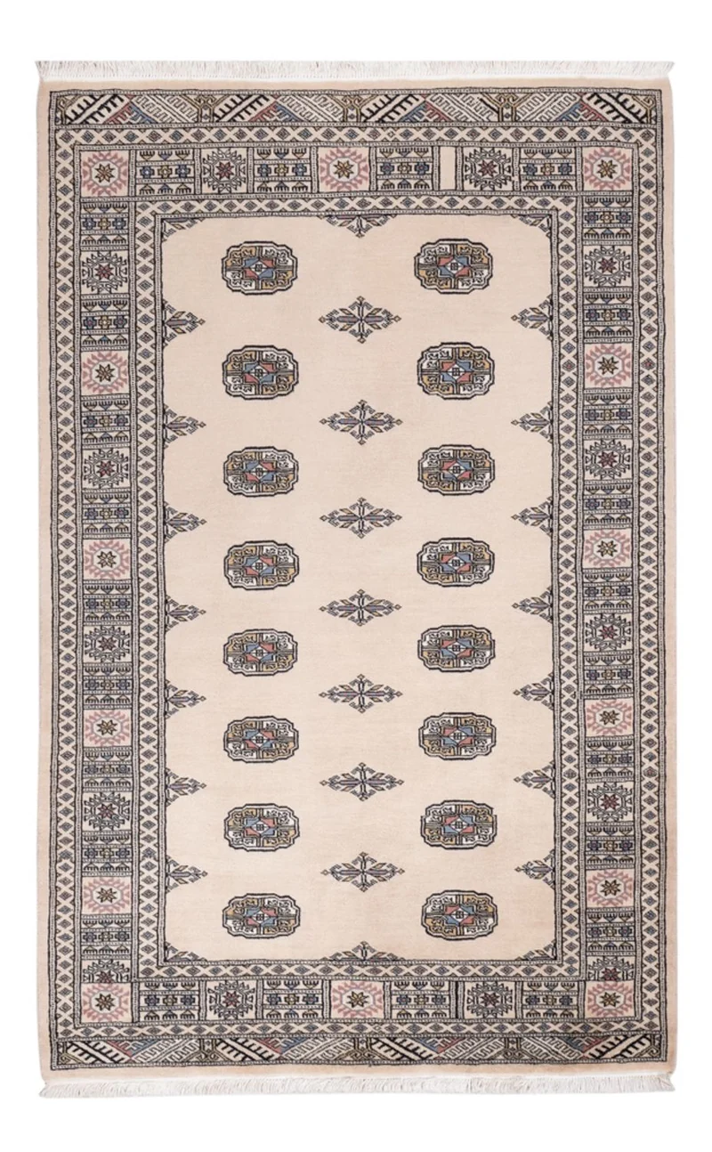 Pakistan Teppich 124x195cm - Orientteppich - beige