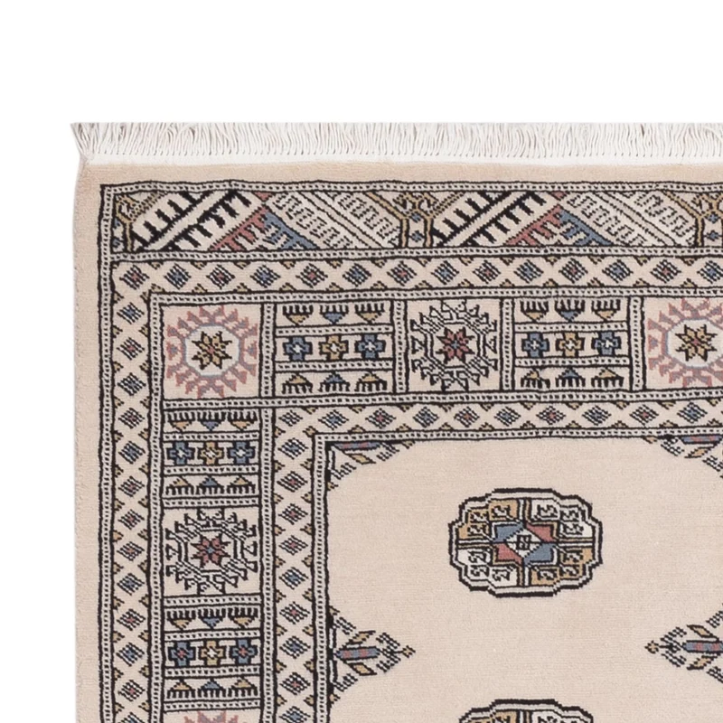 Pakistan Teppich 124x195cm - Orientteppich - beige