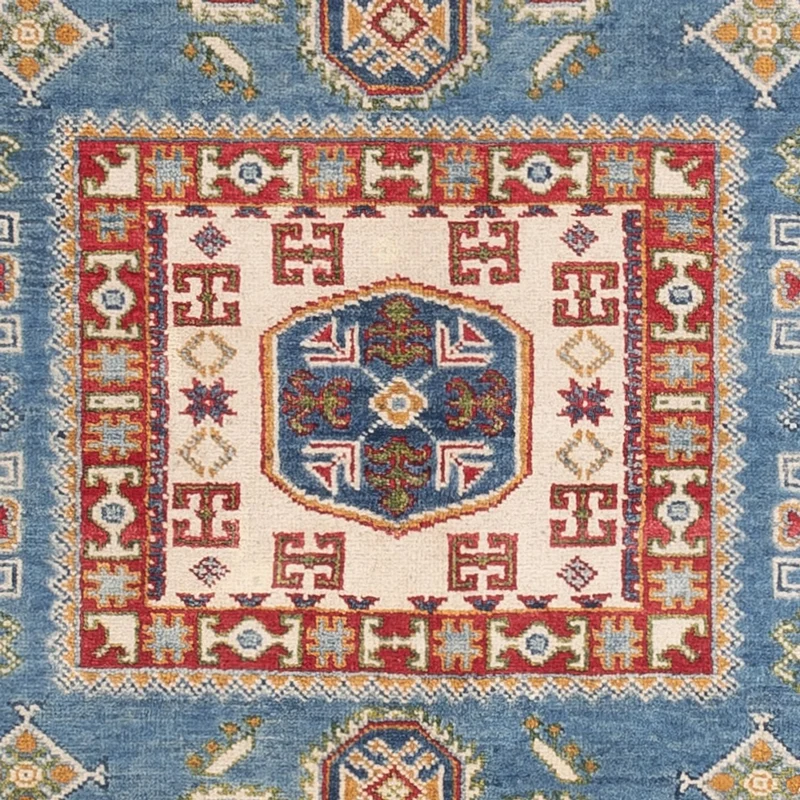 Kazak Teppich 148x193cm - Orientteppich - blau