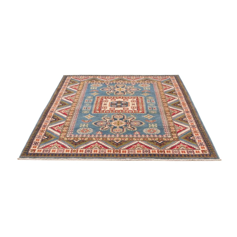 Kazak Teppich 148x193cm - Orientteppich - blau