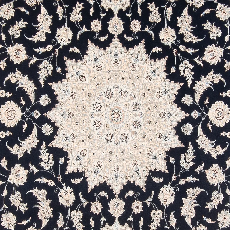 Nain - 6La Teppich 246x340cm - Perserteppich - dunkelblau