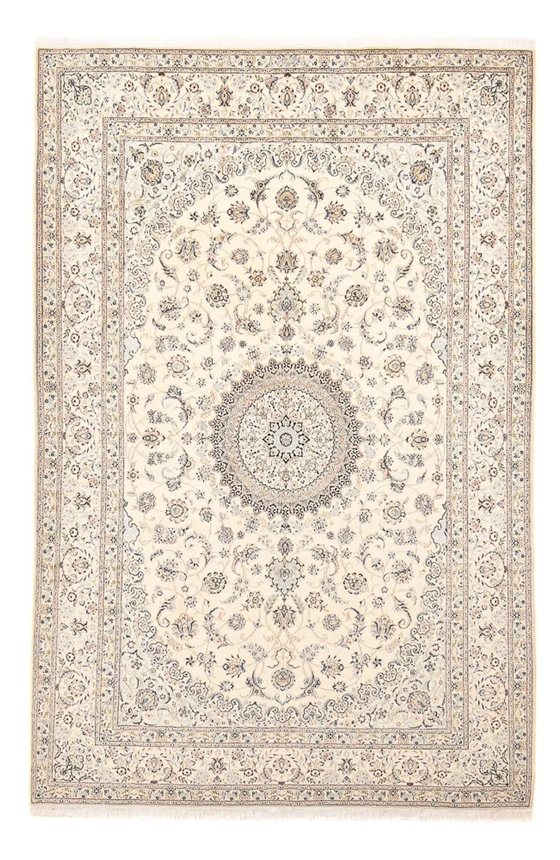 Nain - 9La Teppich 205x305cm - Perserteppich - hellgrau