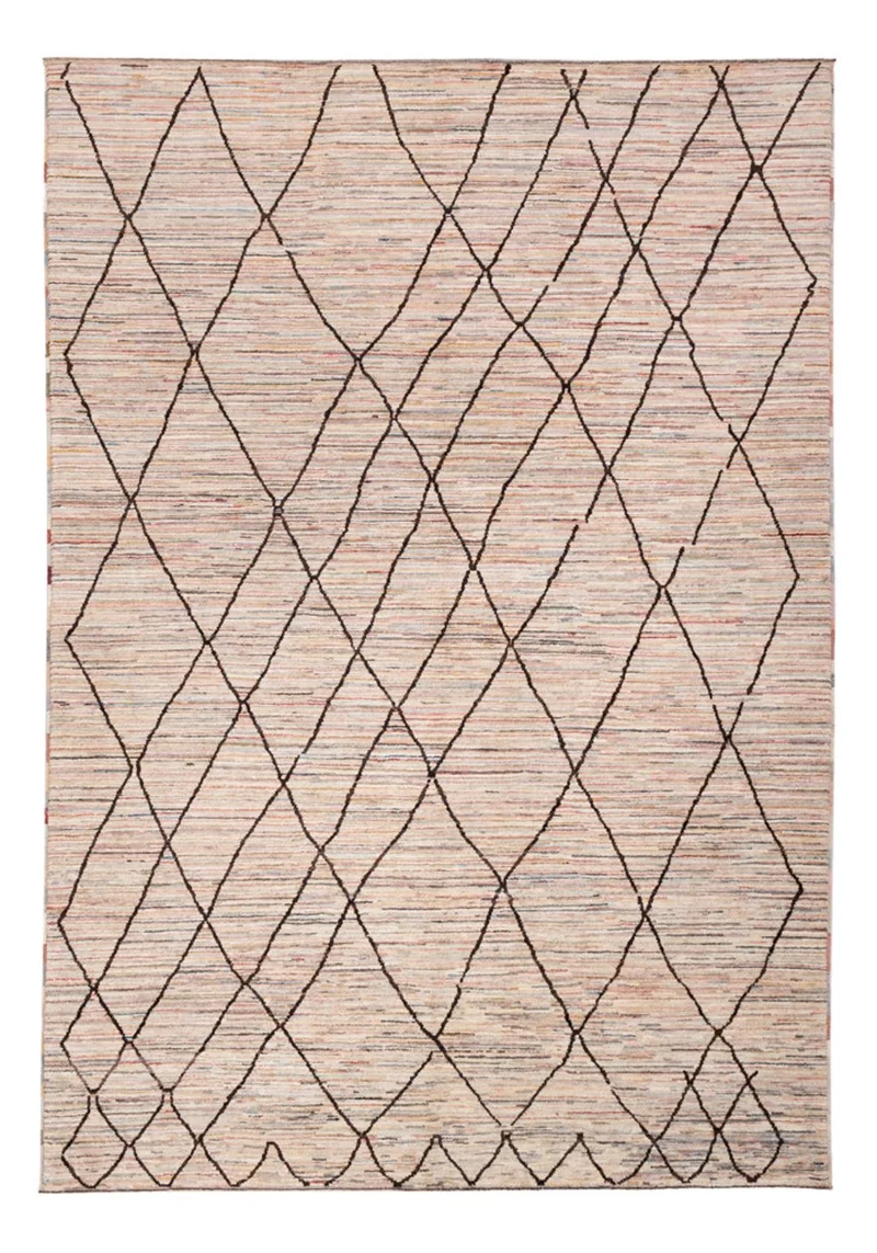 Berber Teppich 205x294cm - Wollteppich - beige