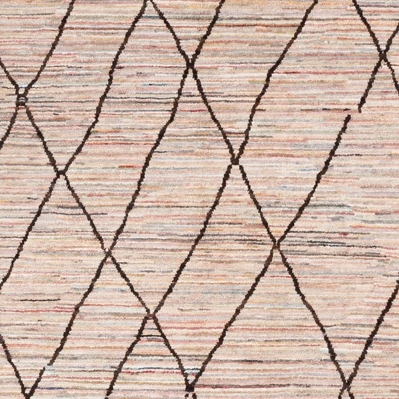 Berber Teppich 205x294cm - Wollteppich - beige