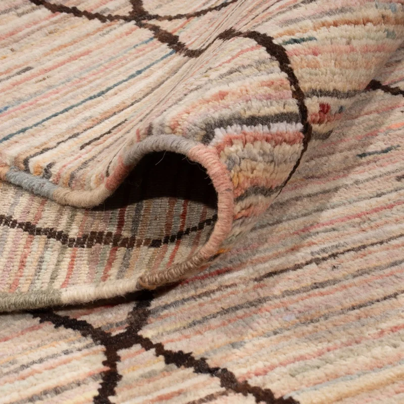 Berber Teppich 205x294cm - Wollteppich - beige