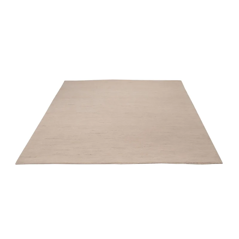 Indo Loribaft Teppich 154x208cm - Wollteppich - silber