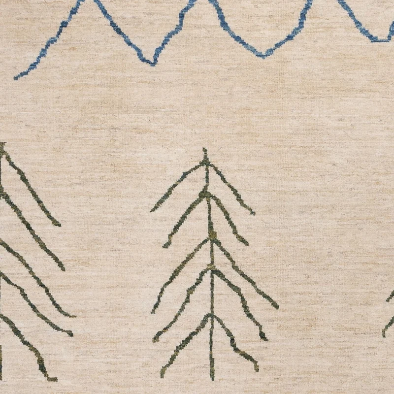 Berber Teppich 203x295cm - Wollteppich - natur