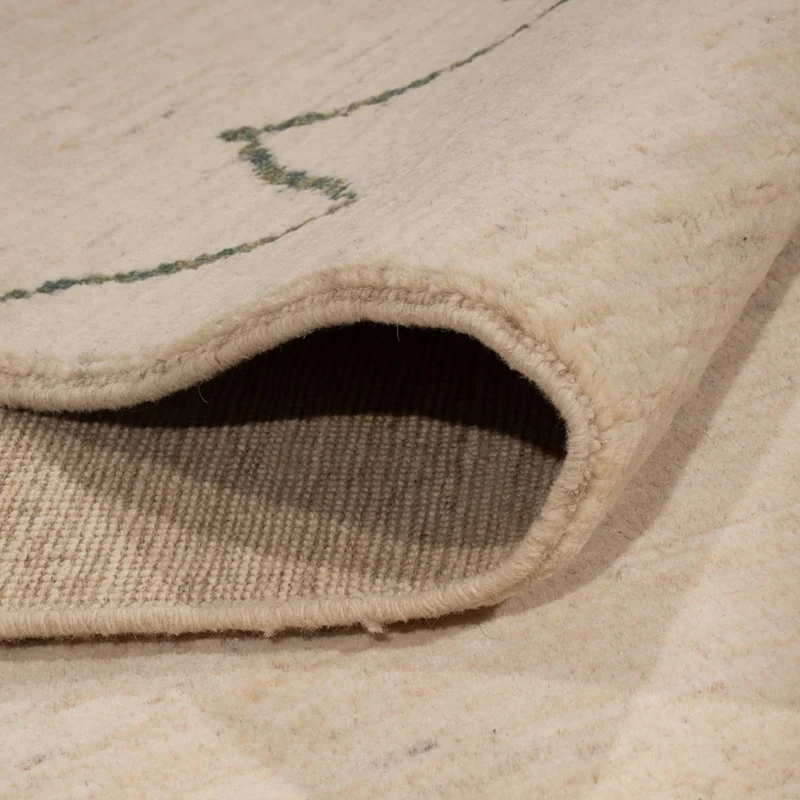 Berber Teppich 203x295cm - Wollteppich - natur