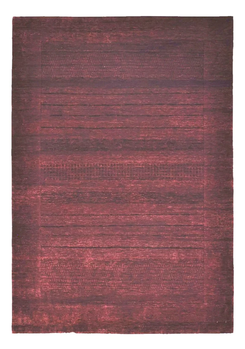 Indo Loribaft Teppich 166x235cm - Wollteppich - dunkelrot