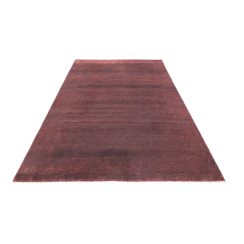 Indo Loribaft Teppich 166x235cm - Wollteppich - dunkelrot