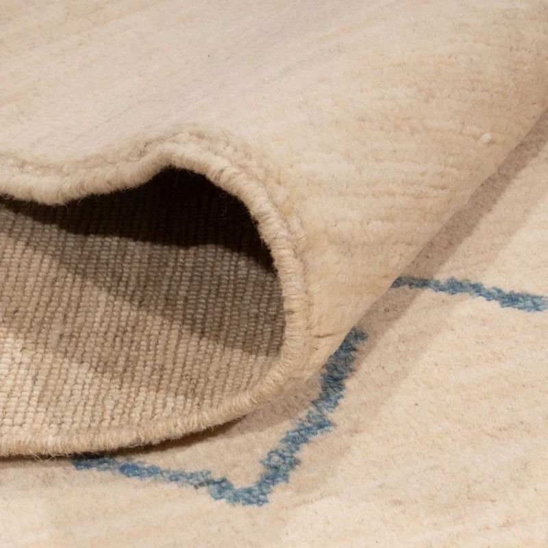 Berber Teppich 146x200cm - Wollteppich - creme