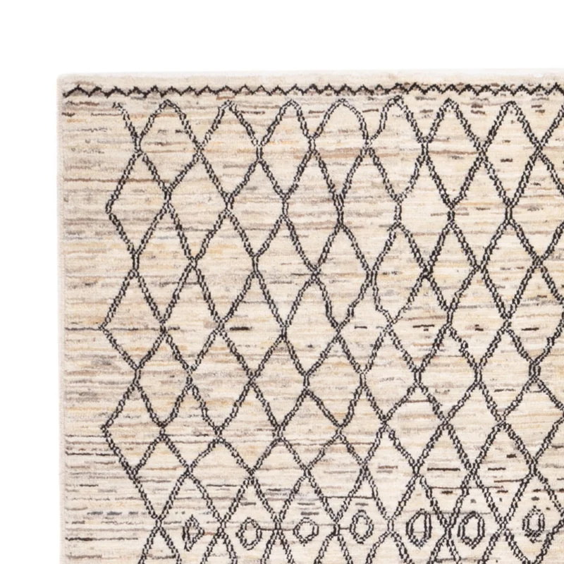 Berber Teppich 148x200cm - Wollteppich - beige