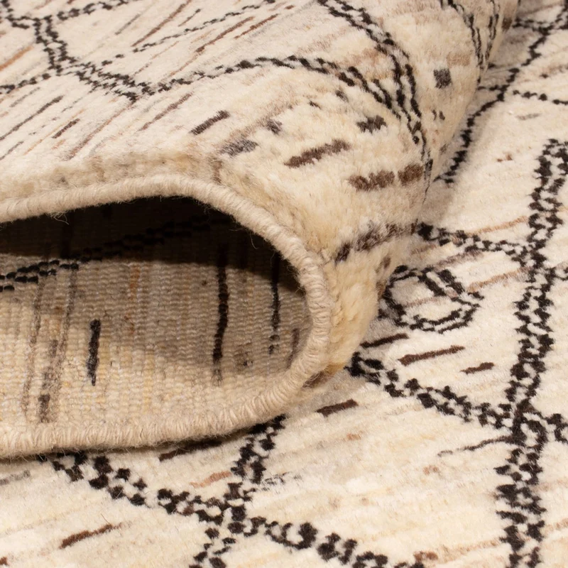 Berber Teppich 148x200cm - Wollteppich - beige