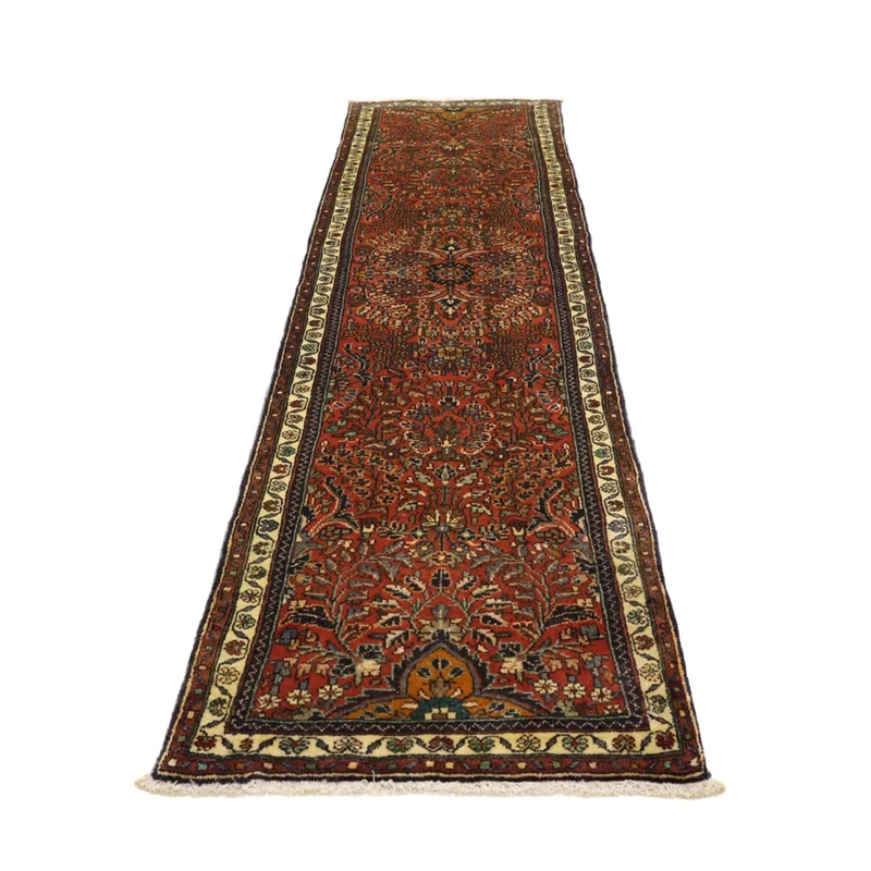 Mehraban Teppich 83x313cm - Perserteppich - dunkelrot